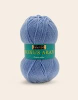 Sirdar Hayfield BONUS ARAN Knitting Wool Yarn 100g - 969 Bluebell